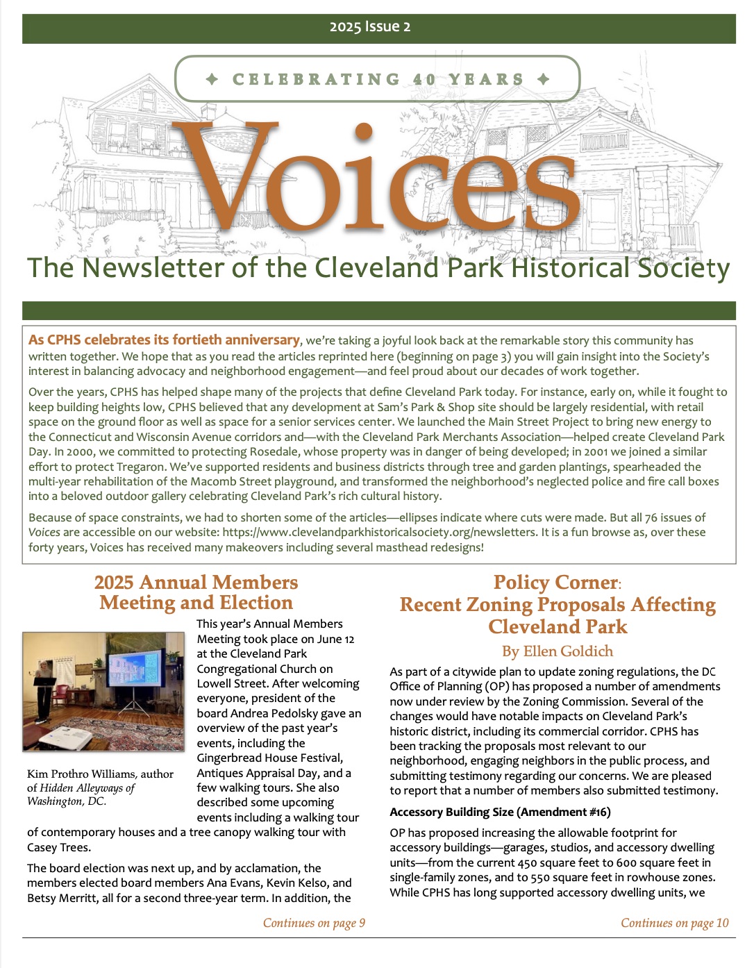 Cover of Voices Newsletter issue Fall 2025